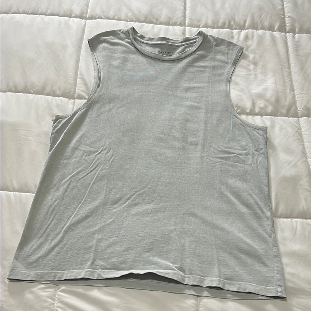 All Saints Light Gray Men's Tank Top
